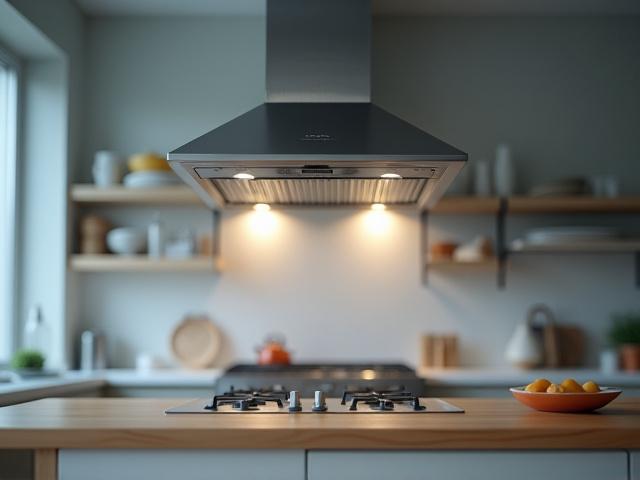 クリーニング後のピカピカに輝くキッチンの換気扇